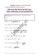 Bài tập Vật lý Lớp 12 - Chủ đề 9 Mạch RCL có tần số thay đổi